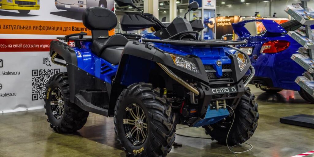 Black-Blue Color ATV.