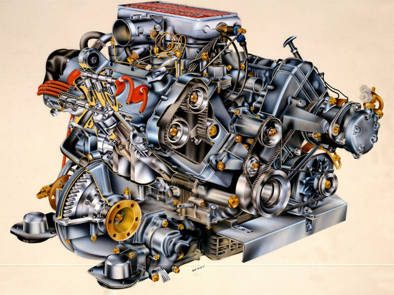 Ferrari 328 V8 engine