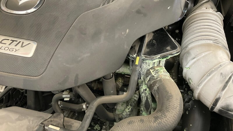Mazda SkyActiv engine coolant leak